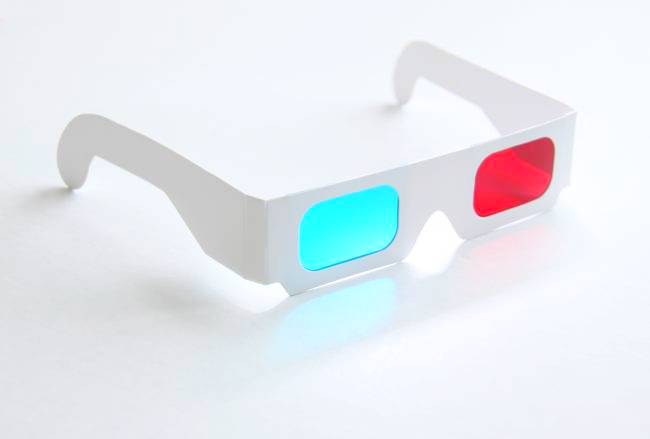 3D red-cyan glasses